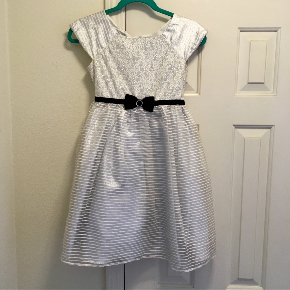 Silver Rose Party Dress